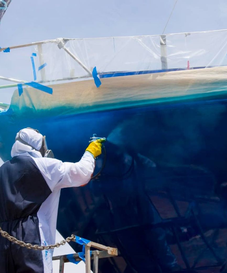detailing service on a boat